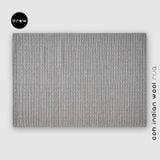  COK Indian Wool Rug - Light Grey - COK01 
