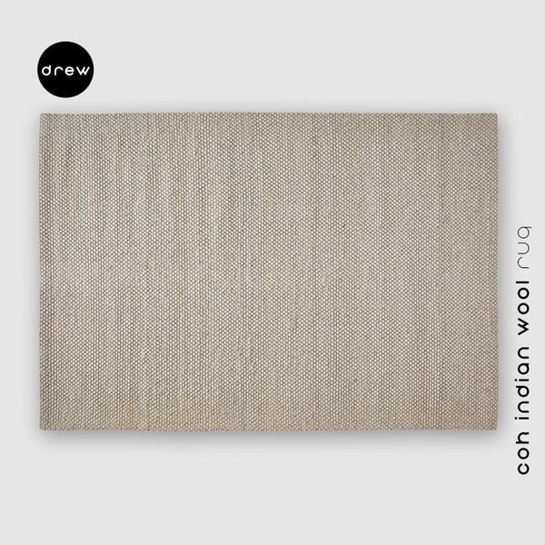  COK Indian Wool Rug - Brown - COK08 