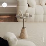  Elle Travertine side table 