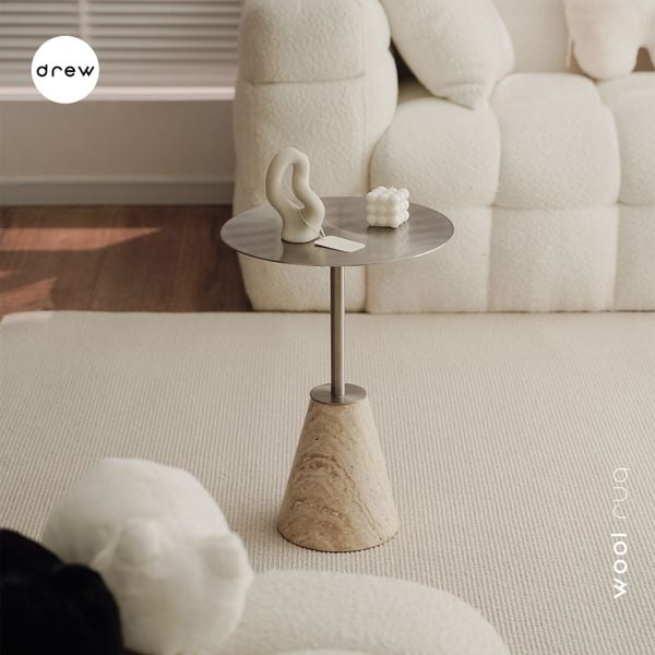  Elle Travertine side table 