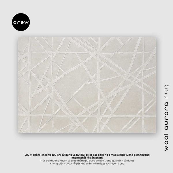  Wool Aurora Rug - Light Grey 