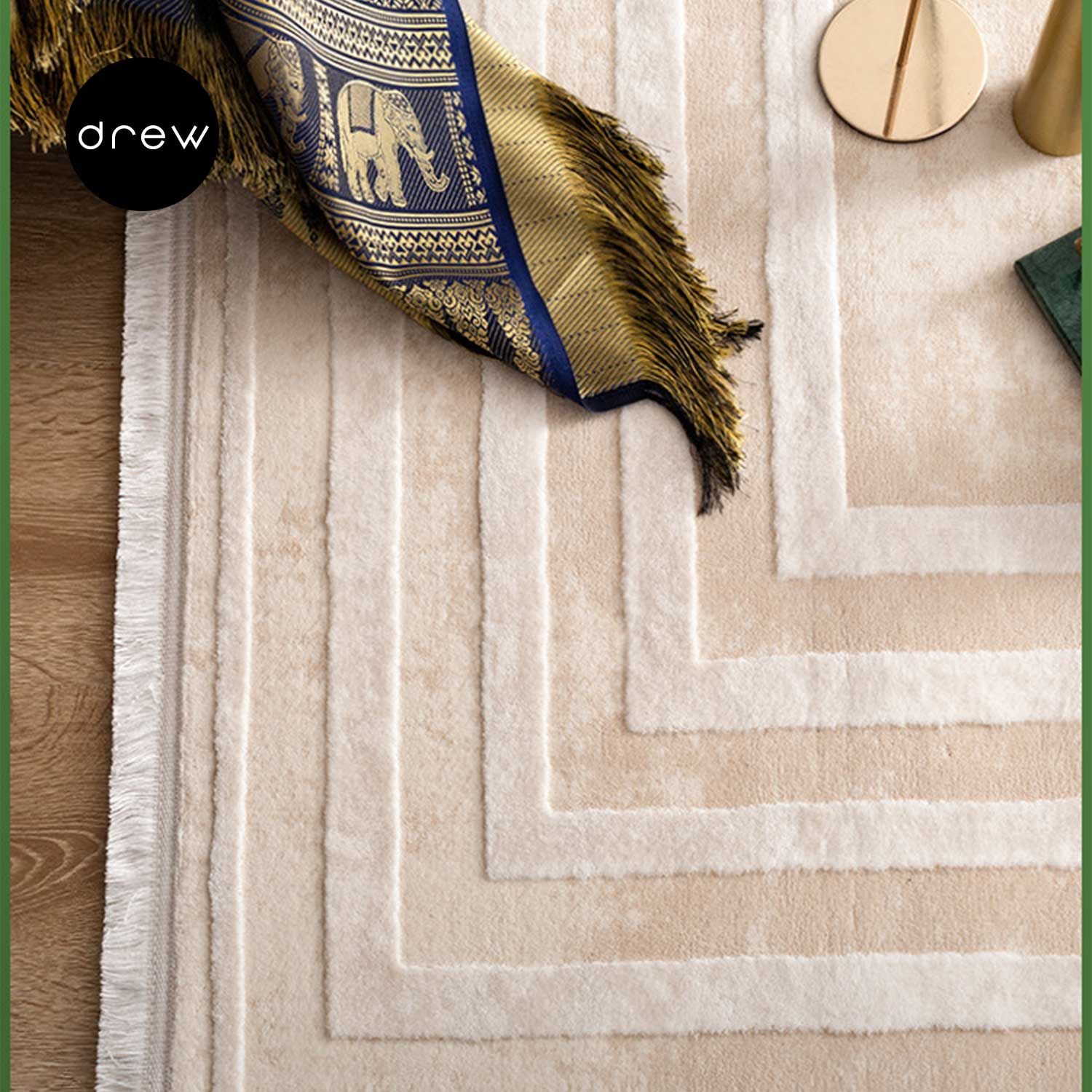  Tabo rug - made from bamboo fiber & acrylic fiber 