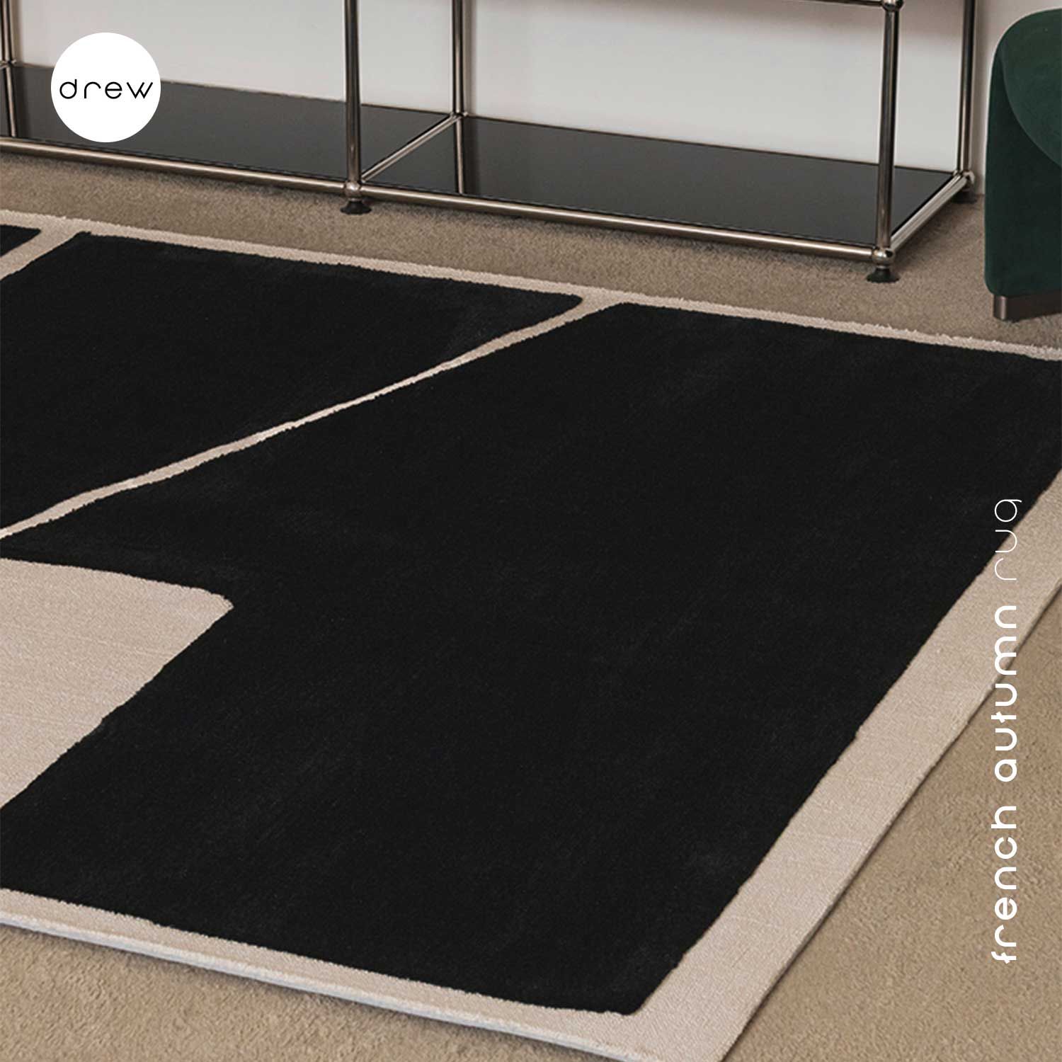  Black Oriental Rug 