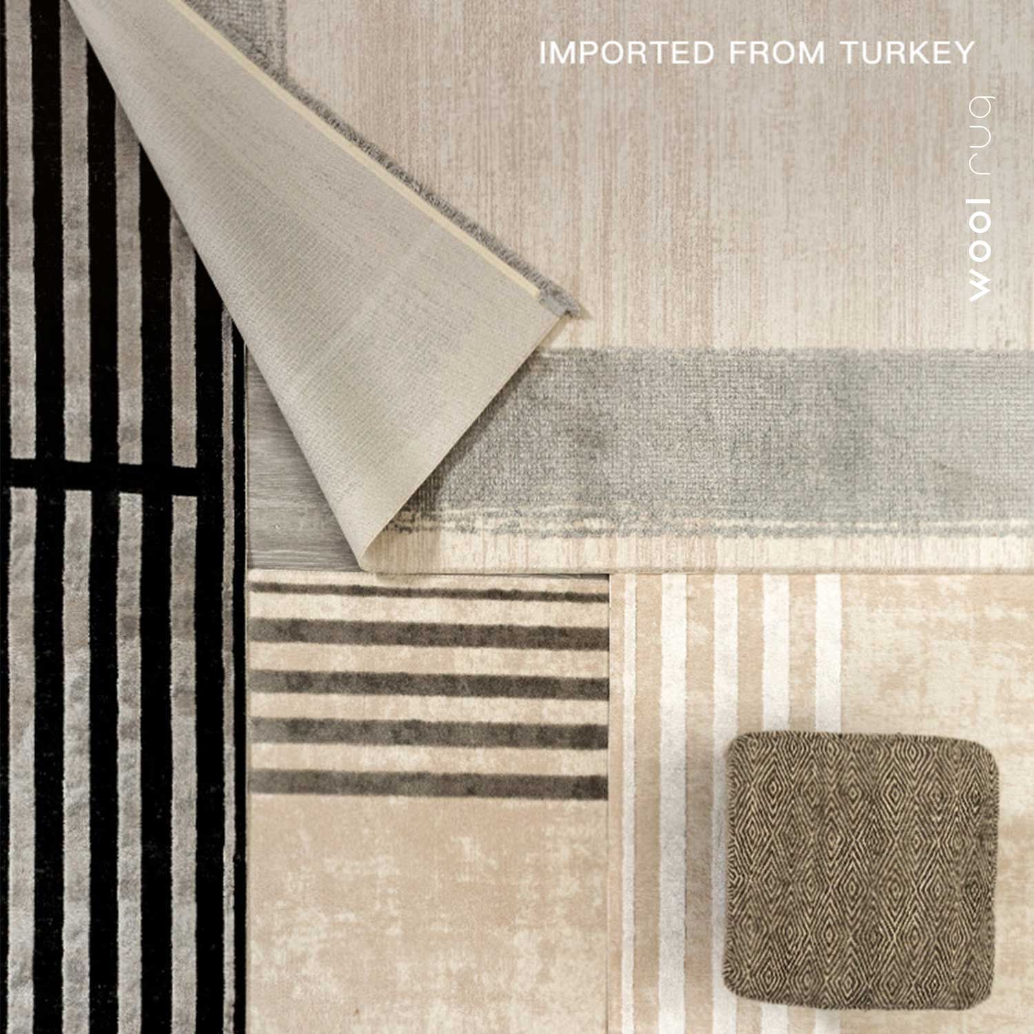  Tabo rug - made from bamboo fiber & acrylic fiber 