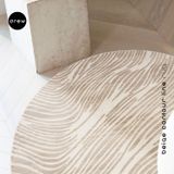  Contour Line Round Rug - Made in Turkey 