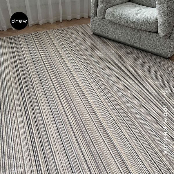  Striped Wool Rug 