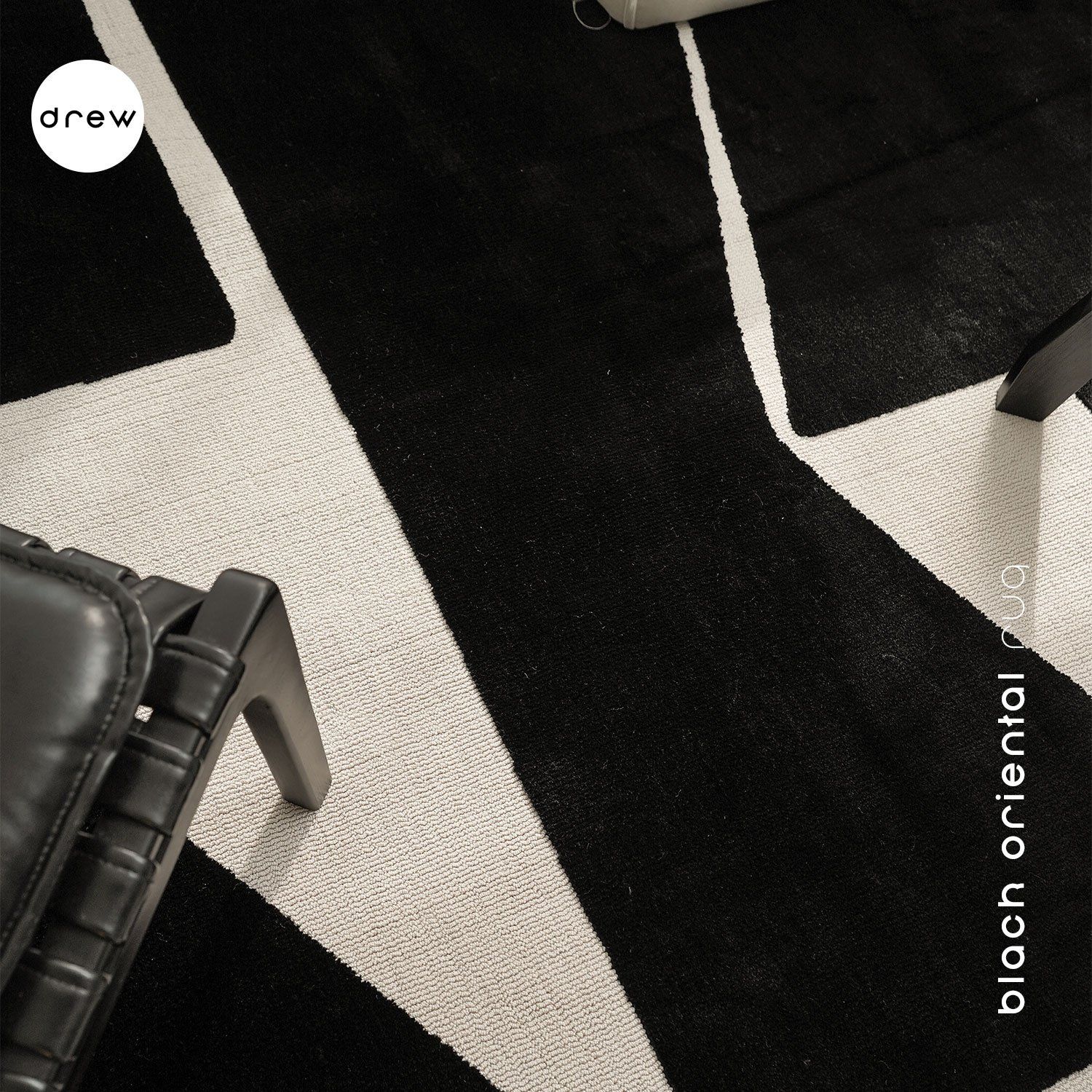  Black Oriental Rug 