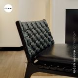  black saddle armchair 