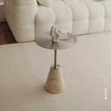  Elle Travertine side table 