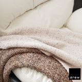  Fleece Knitted Throw - Sail White - 1.3x1.6 m 