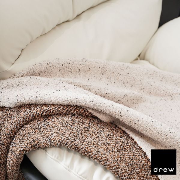  Fleece Knitted Throw - Sail White - 1.3x1.6 m 
