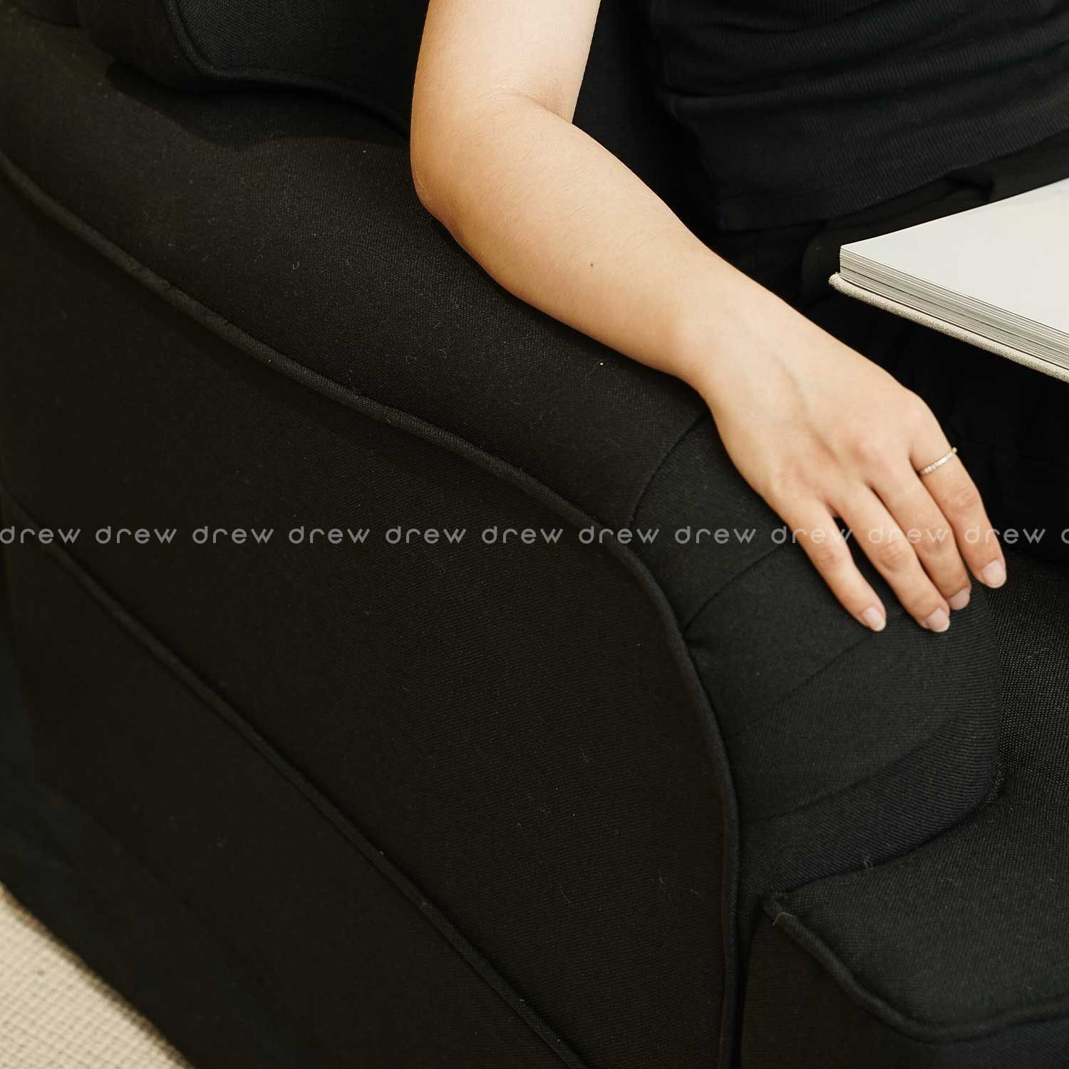  Black armchair - Drew & The 70s Collection 