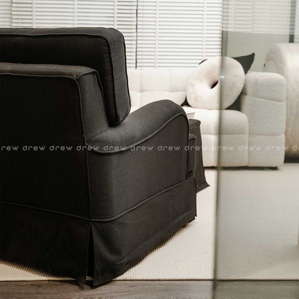  Black armchair - Drew & The 70s Collection 