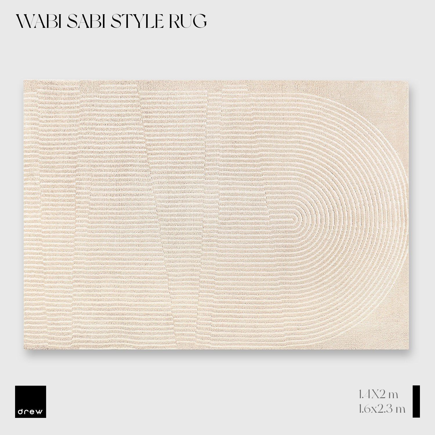  Wabi Sabi Style Rug - Beige 