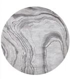 Grey Liquid Round Rug Collection 