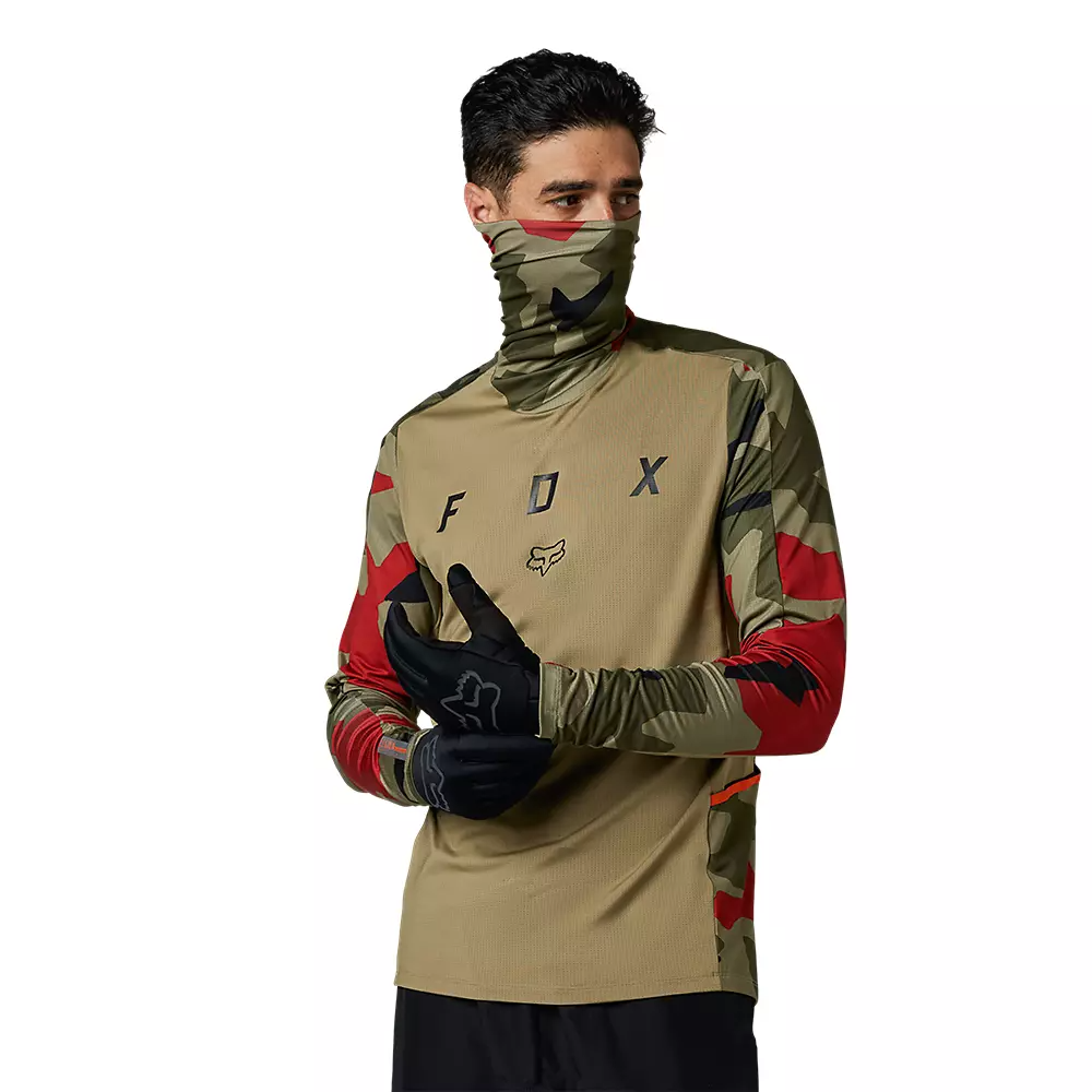 ÁO THUN NAM ĐUA XE TAY DÀI FOX RACING RANGER DRIVE CAMO JERSEY CHÍNH HÃNG