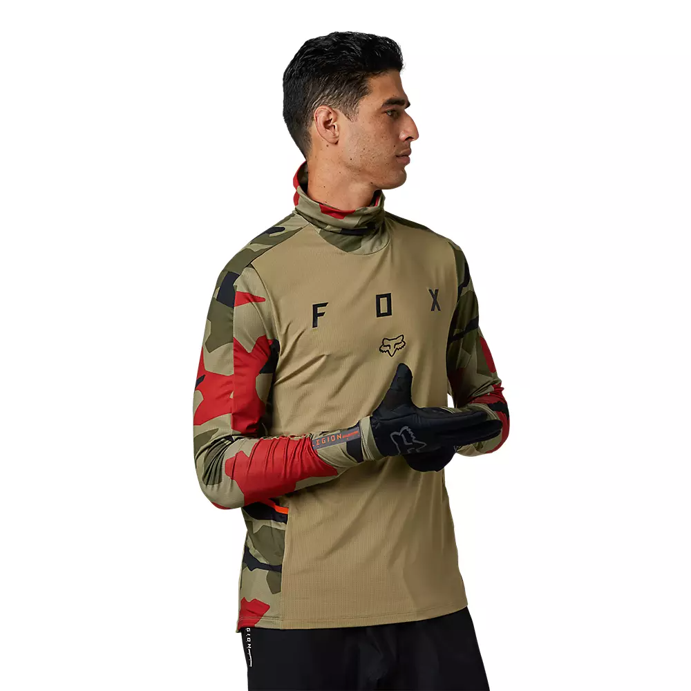 ÁO THUN NAM ĐUA XE TAY DÀI FOX RACING RANGER DRIVE CAMO JERSEY CHÍNH HÃNG