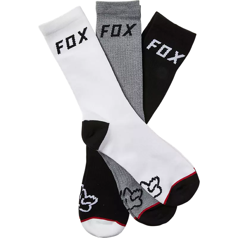 TẤT CỔ DÀI 3 ĐÔI FOX RACING CREW 3 PACK SOCKS