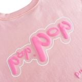  Poppop Bublle Logo T-Shirt Pink 