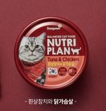 Pate Lon thiếc Nutri Plan Dành Cho Mèo Mọi Lứa Tuổi 160g Xuất Xứ Hàn Quốc