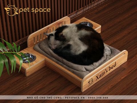 Giường gỗ cho thú cưng PP43