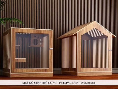 Lồng gỗ nuôi thú cưng PP51
