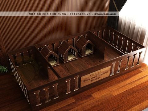 Sân chơi gỗ cho thú cưng PP48