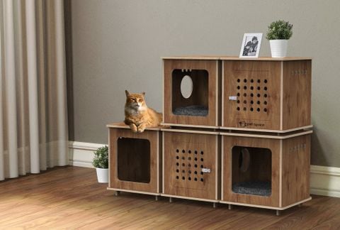 Chuồng gỗ cho chó mèo PP47