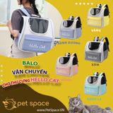 Ba lô vận chuyển mèo Hello Cat (Đủ màu)