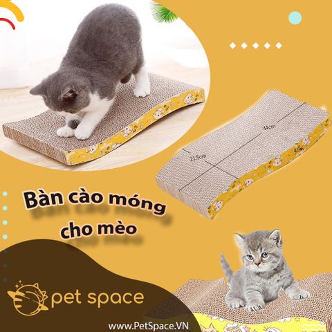 BÀN CÀO MÓNG CHO MÈO TẶNG KÈM CATNIP (CỎ MÈO)