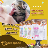 Bình ti sữa cho chó mèo sơ sinh Size S/L