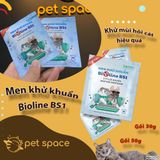 Men khử khuẩn BIOLINE BS1 Khử mùi cát vệ sinh mèo gói 30g 50g
