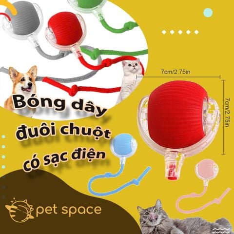 Bóng Dây Đuôi Chuột thông minh có sạc điện - Màu ngẫu nhiên