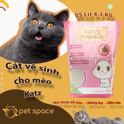 [05L] Cát vệ sinh cho mèo Katz [05L 4.3KG]