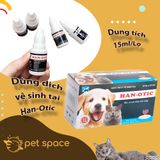 Dung dịch vệ sinh tai chó mèo Han-Otic chai nhỏ 15ml