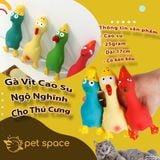 Gà Vịt Cao Su Ngộ Nghĩnh Cho Thú Cưng - Màu ngẫu nhiên