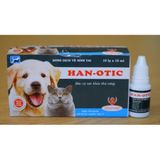 Dung dịch vệ sinh tai chó mèo Han-Otic chai nhỏ 15ml