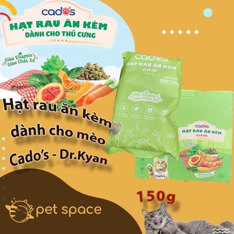 Hạt rau ăn kèm Cados bổ sung chất xơ cho mèo - gói lẻ 150g