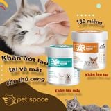 Khăn Ướt Dorrikey Lau Mắt Và Tai/ Ố Bẩn Cho Chó Mèo Chiết Xuất Từ Cây Lô Hội (130miếng/hộp)