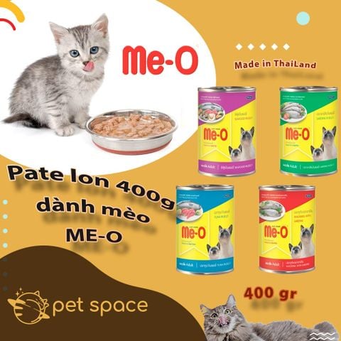 [400g] Pate lon Me-o Dành Cho Mèo Lon 400g đủ vị [400g]