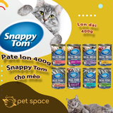 PATE dạng lon SNAPPY TOM 8 vị – lon 400g dành cho mèo