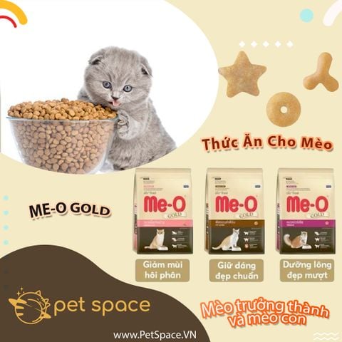 Hạt cho Mèo Me-O Gold 1.2kg Fit and Firm, Indoor, Persian Hạt cho mèo cao cấp