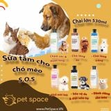Dầu tắm gội cho chó mèo SOS 530ml