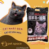 Cát Nhật đen cho mèo, Cát vệ sinh cho mèo khử mùi, vón cục, thấm hút Petspace