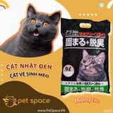 Cát Nhật đen cho mèo, Cát vệ sinh cho mèo khử mùi, vón cục, thấm hút Petspace