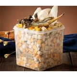 Thịt hộp sấy khô dành cho chó mèo 650g ( có kèm hộp nhựa)