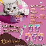 Pate Whiskas Cho Mèo con và mèo trưởng thành đủ vị - Gói 80g