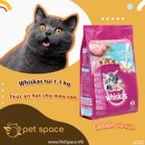 Thức ăn hạt túi Whiskas  Adult and Junior  3 vị cá ngừ/ cá thu/ cá biển.