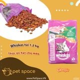 Thức ăn hạt túi Whiskas  Adult and Junior  3 vị cá ngừ/ cá thu/ cá biển.