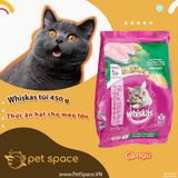 Thức ăn hạt túi Whiskas  Adult and Junior  3 vị cá ngừ/ cá thu/ cá biển.